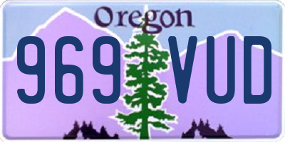 OR license plate 969VUD