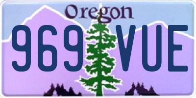 OR license plate 969VUE
