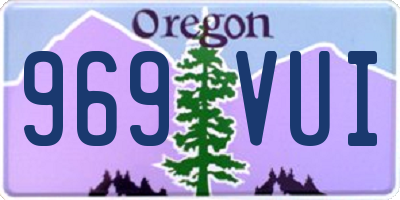 OR license plate 969VUI