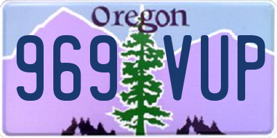 OR license plate 969VUP