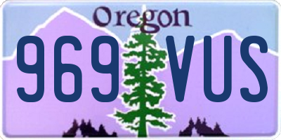 OR license plate 969VUS