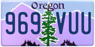 OR license plate 969VUU