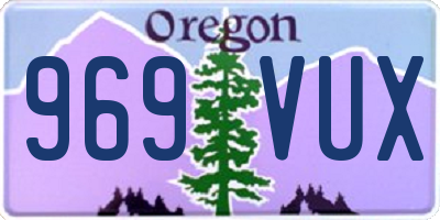 OR license plate 969VUX