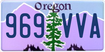 OR license plate 969VVA