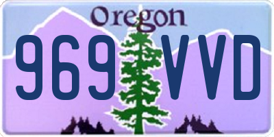 OR license plate 969VVD