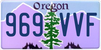 OR license plate 969VVF