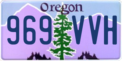 OR license plate 969VVH