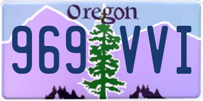 OR license plate 969VVI