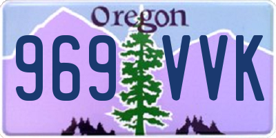 OR license plate 969VVK