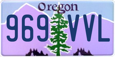 OR license plate 969VVL