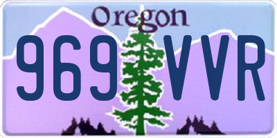 OR license plate 969VVR