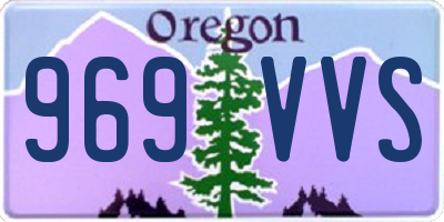 OR license plate 969VVS