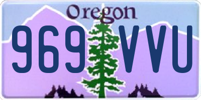 OR license plate 969VVU