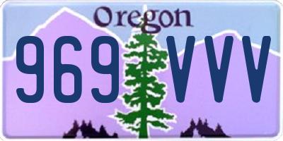 OR license plate 969VVV