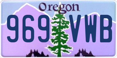 OR license plate 969VWB