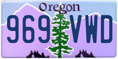 OR license plate 969VWD
