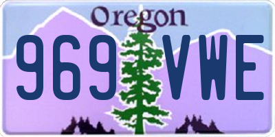 OR license plate 969VWE