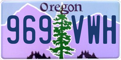 OR license plate 969VWH