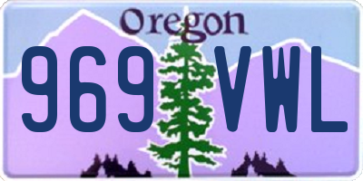 OR license plate 969VWL