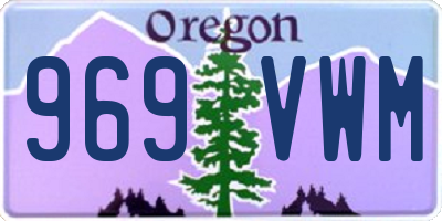 OR license plate 969VWM