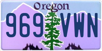 OR license plate 969VWN