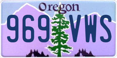 OR license plate 969VWS