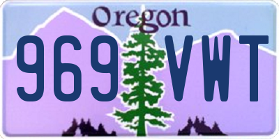 OR license plate 969VWT