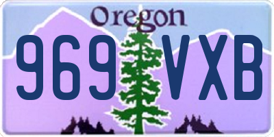 OR license plate 969VXB