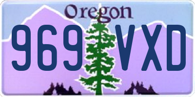 OR license plate 969VXD