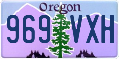 OR license plate 969VXH