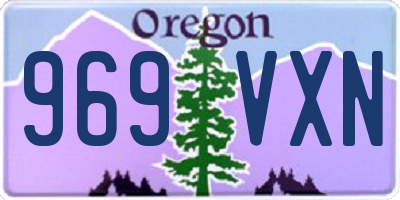 OR license plate 969VXN