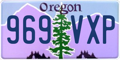 OR license plate 969VXP