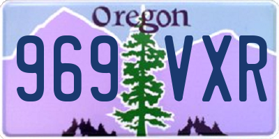 OR license plate 969VXR