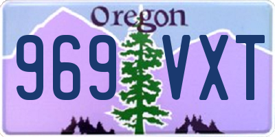 OR license plate 969VXT