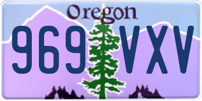 OR license plate 969VXV