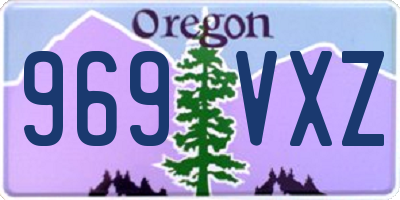 OR license plate 969VXZ