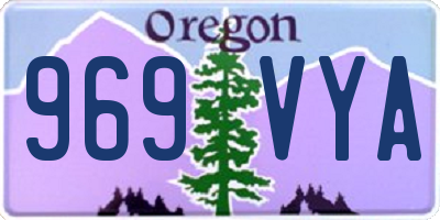 OR license plate 969VYA