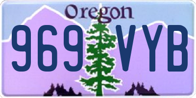 OR license plate 969VYB