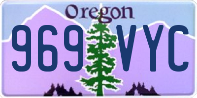 OR license plate 969VYC