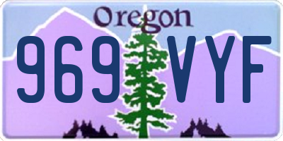 OR license plate 969VYF