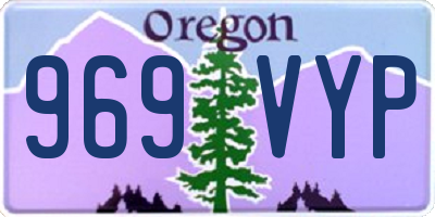OR license plate 969VYP