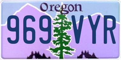 OR license plate 969VYR