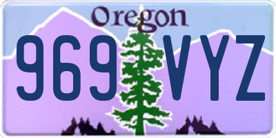 OR license plate 969VYZ