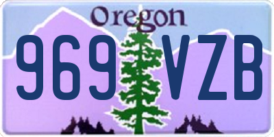OR license plate 969VZB