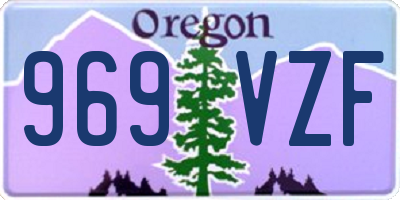 OR license plate 969VZF