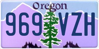 OR license plate 969VZH