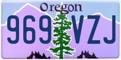 OR license plate 969VZJ