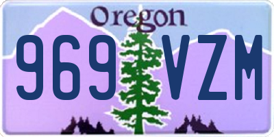 OR license plate 969VZM