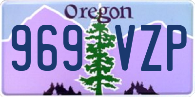 OR license plate 969VZP