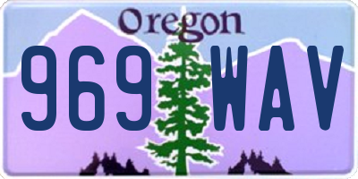OR license plate 969WAV